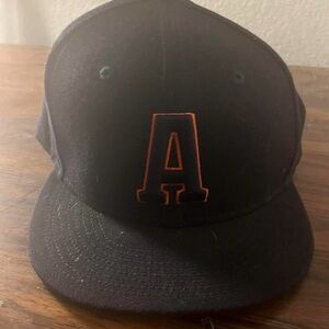 9fifty Black Cap with Orange Lettering